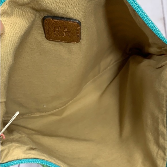 Ann Taylor Loft beaded fabric wristlet clutch - Picture 6 of 8